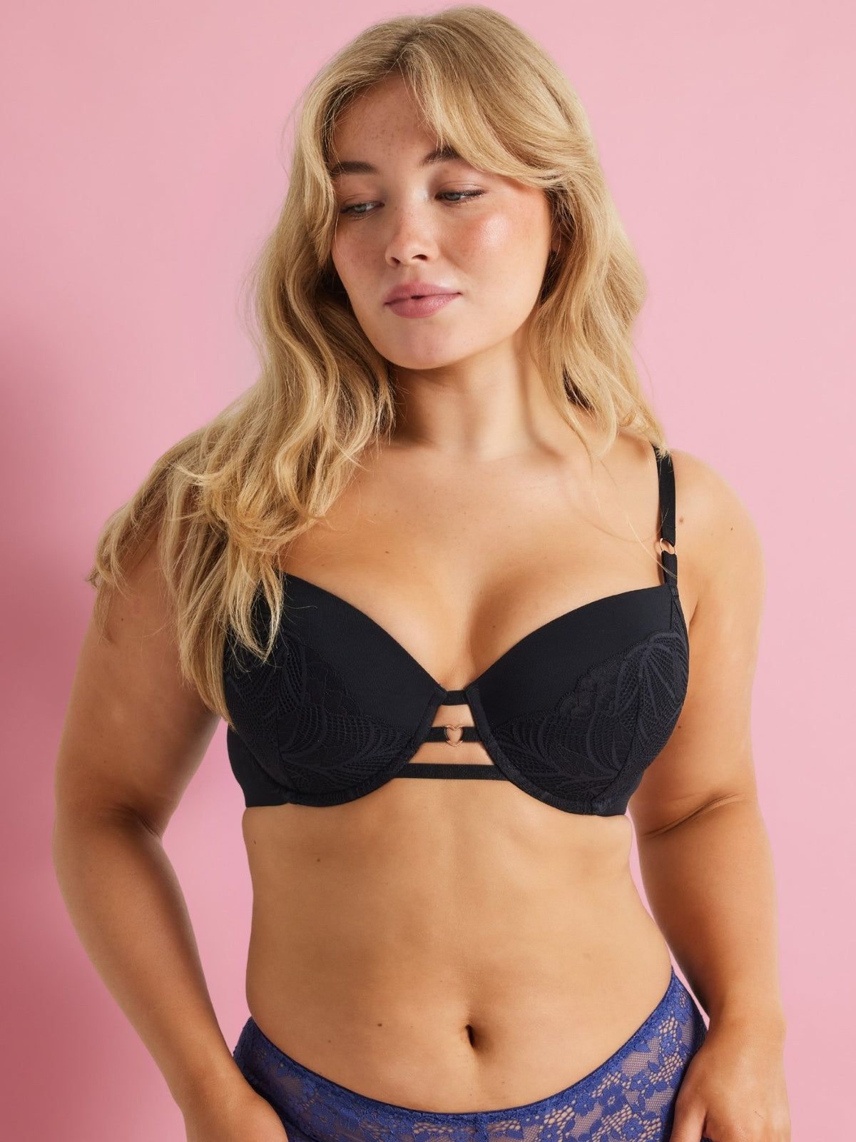 After Dark Out All Night Balconette Bra in Black by Kayser Lingerie