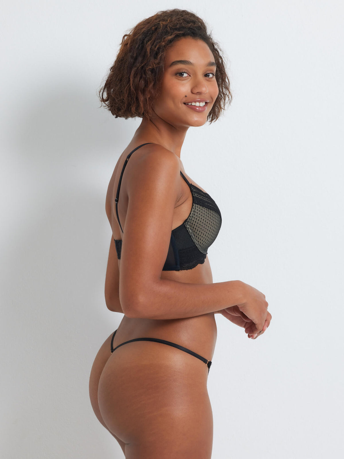 After Dark Mystique G-String in Black by Kayser Lingerie