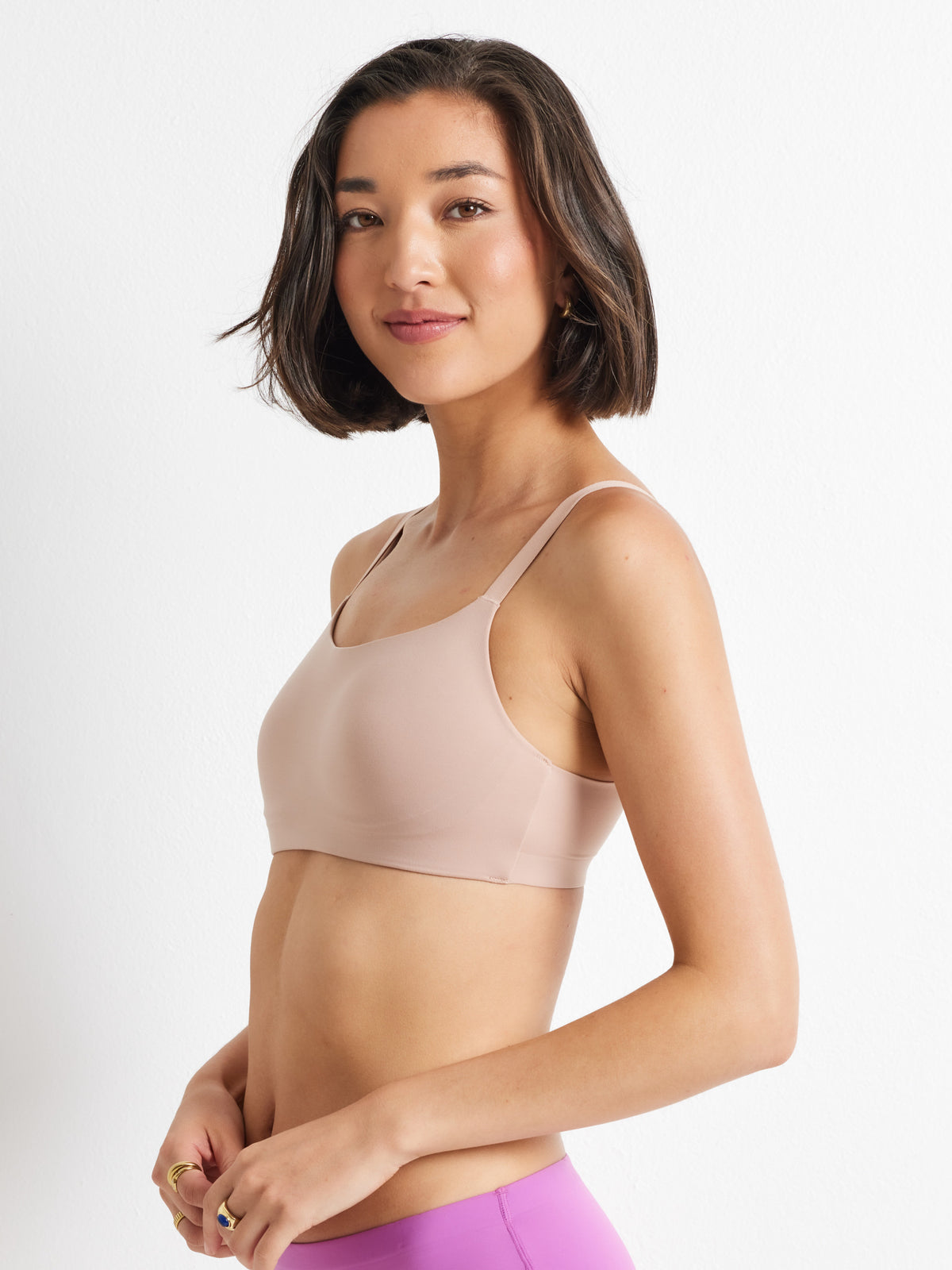 Alive Bandeau Wireless Bra in Latte / Nude by Kayser Lingerie