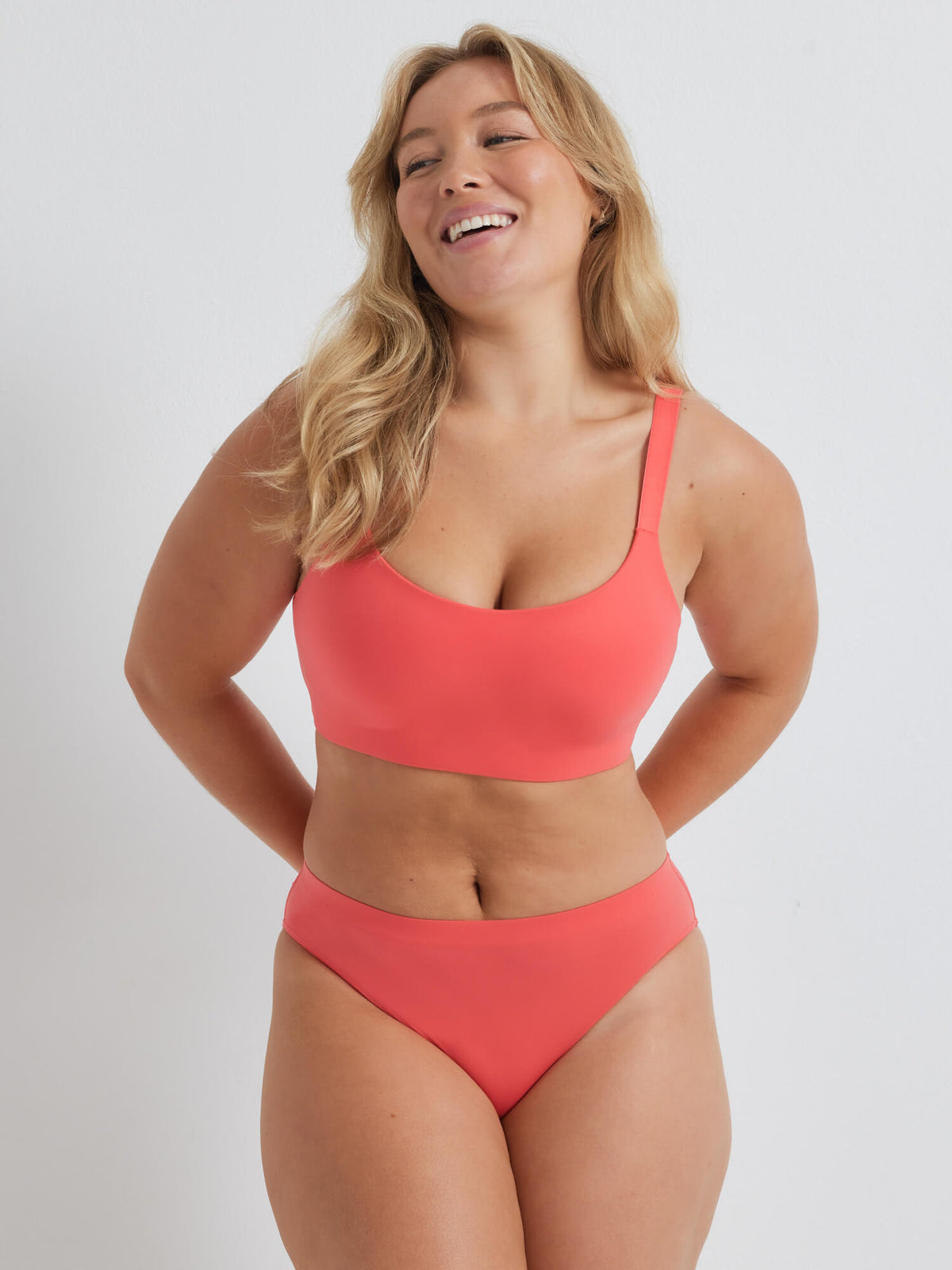 Alive Brazilian Bikini Underwear in Coral by Kayser Lingerie