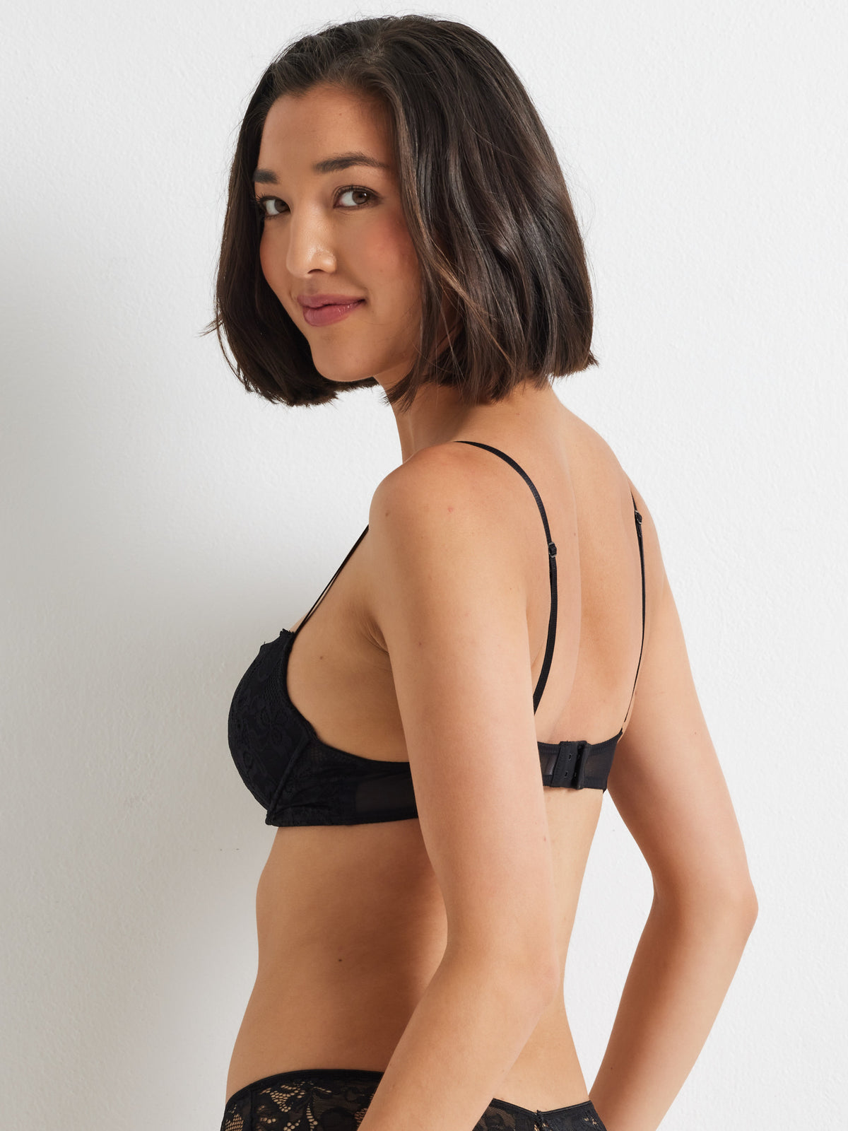 Brazilian Lace Pushup Bra in Black by Kayser Lingerie Australia