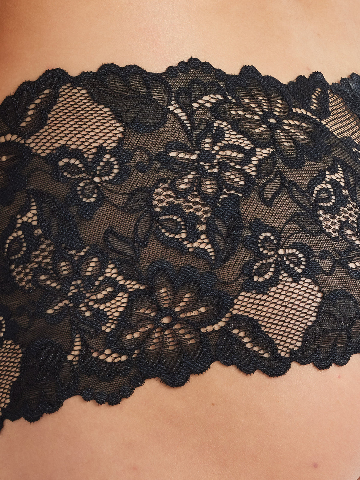 Black Brazilian Lace Short Undies in Black by Kayser Lingerie