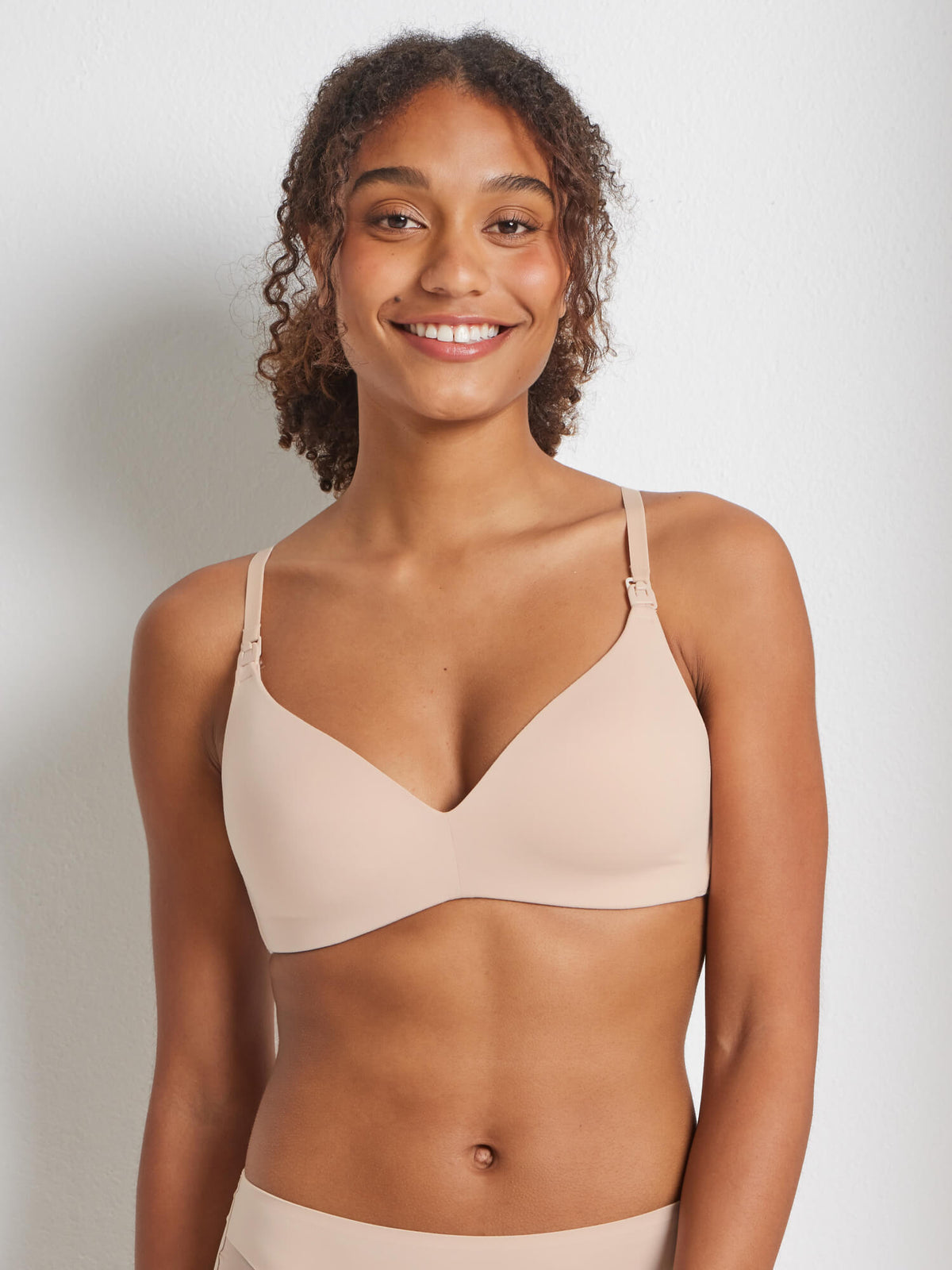 Total Comfort Maternity Wire Free Bra in Beige - Kayser Lingerie