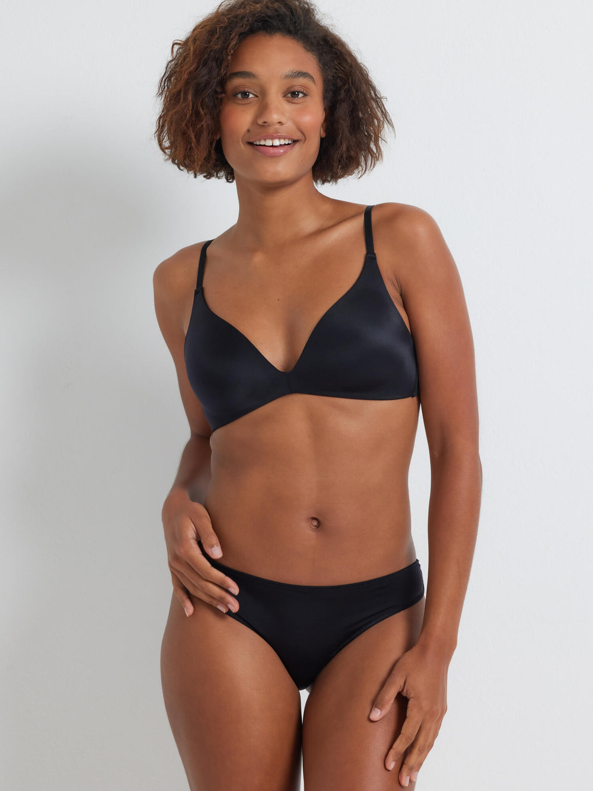 Brazilian Bombshell Bikini in Black by Kayser Lingerie