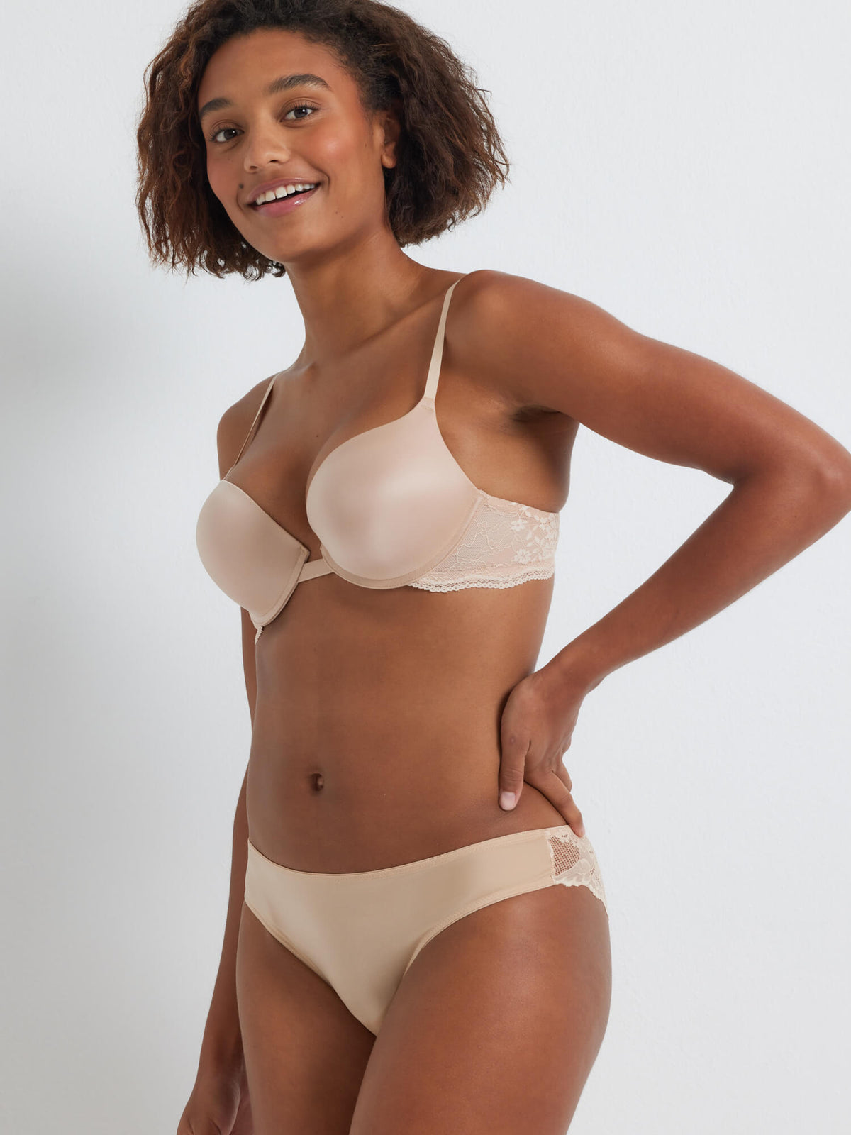 Bombshell Extra Boost Pushup Bra in Bare by Kayser Lingerie