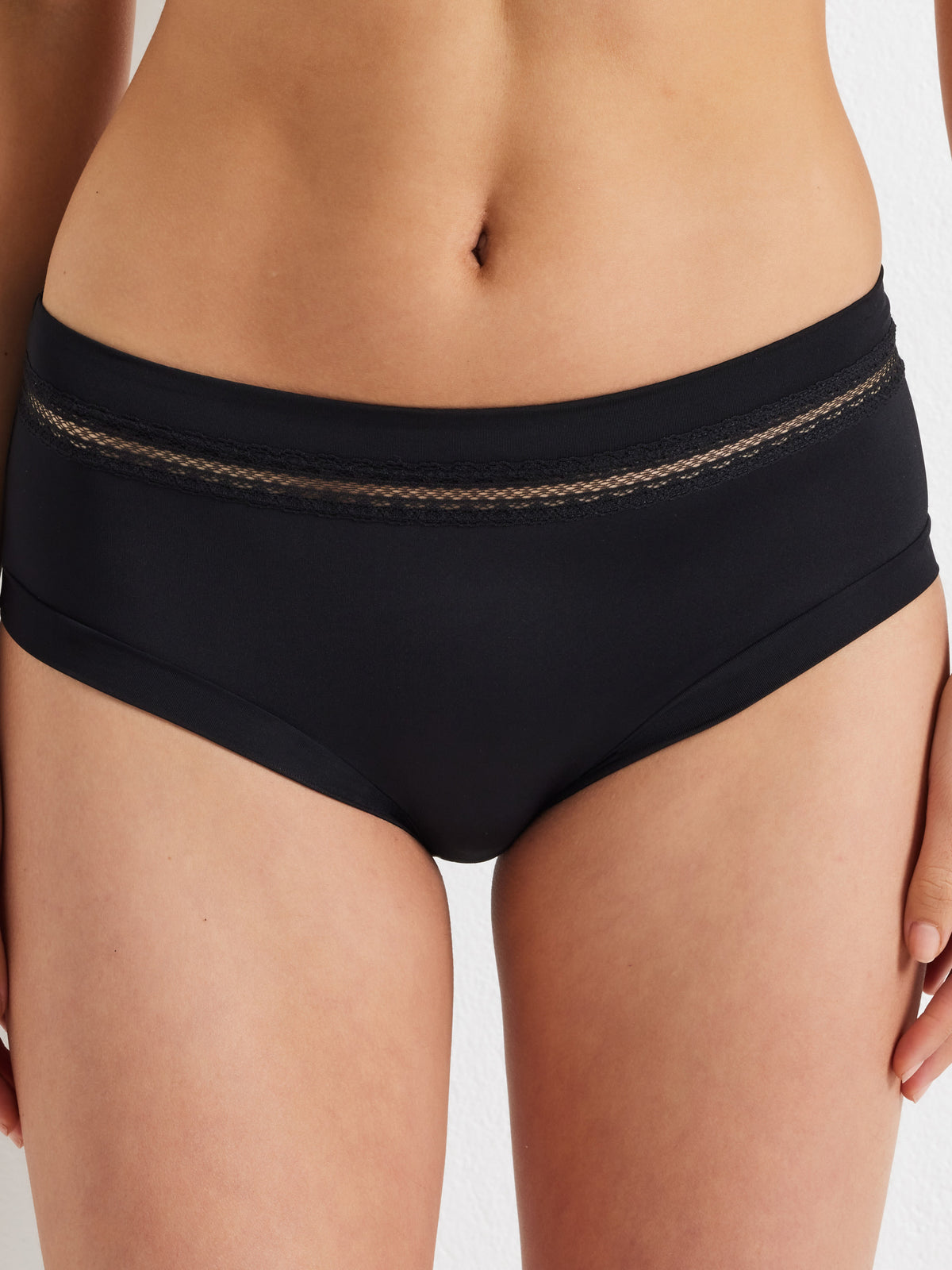 2 Pack Insanely Comfy Mid Rise in Black by Kayser Lingerie