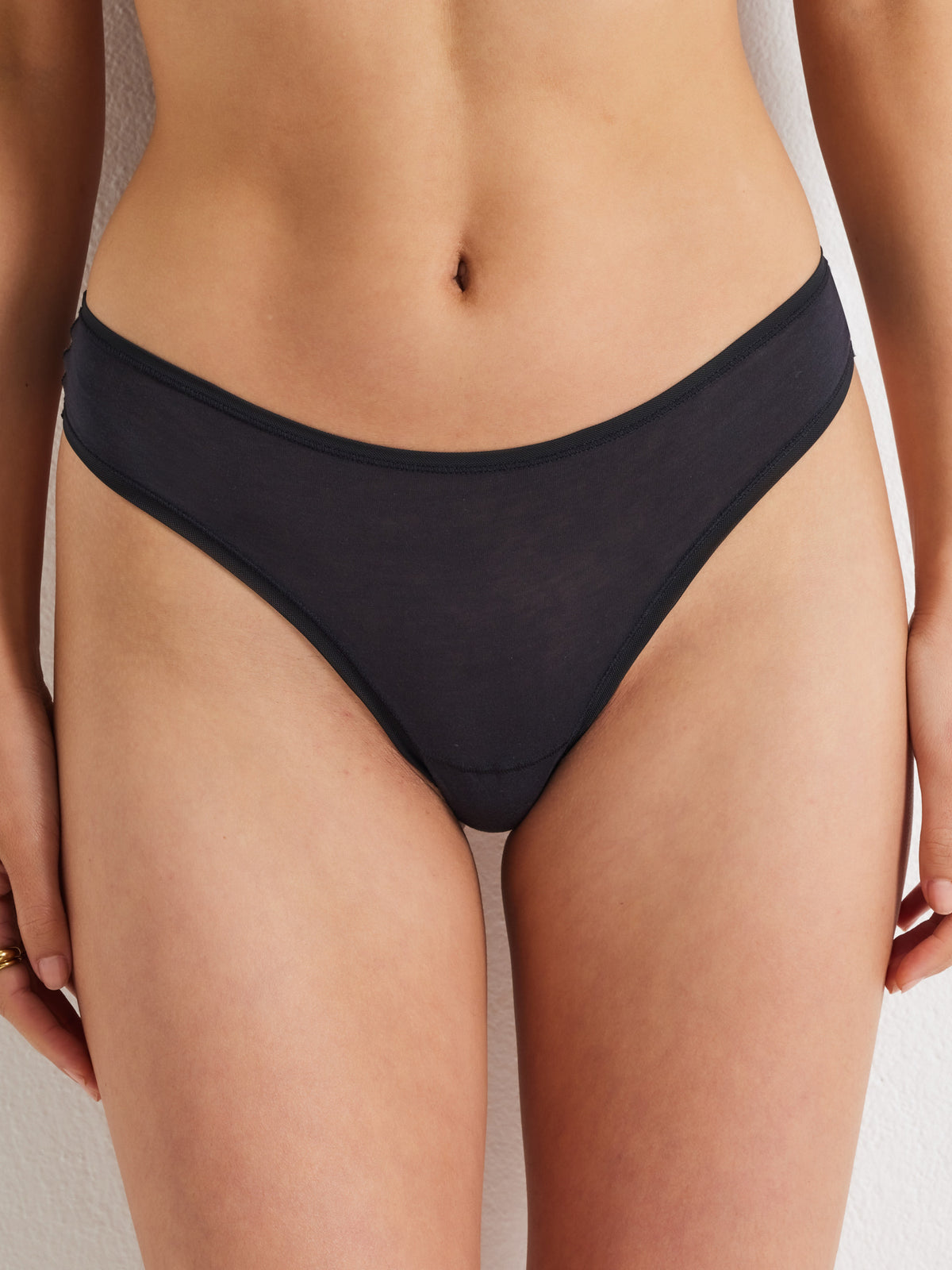 Pure Cotton Gee in Black by Kayser Lingerie