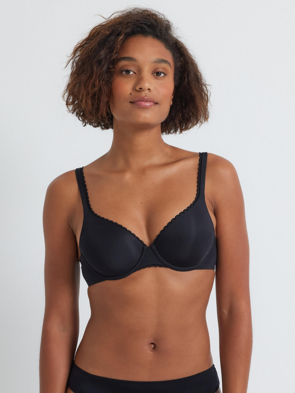 Total Comfort Luxe T-Shirt Bra in Black by Kayser Lingerie