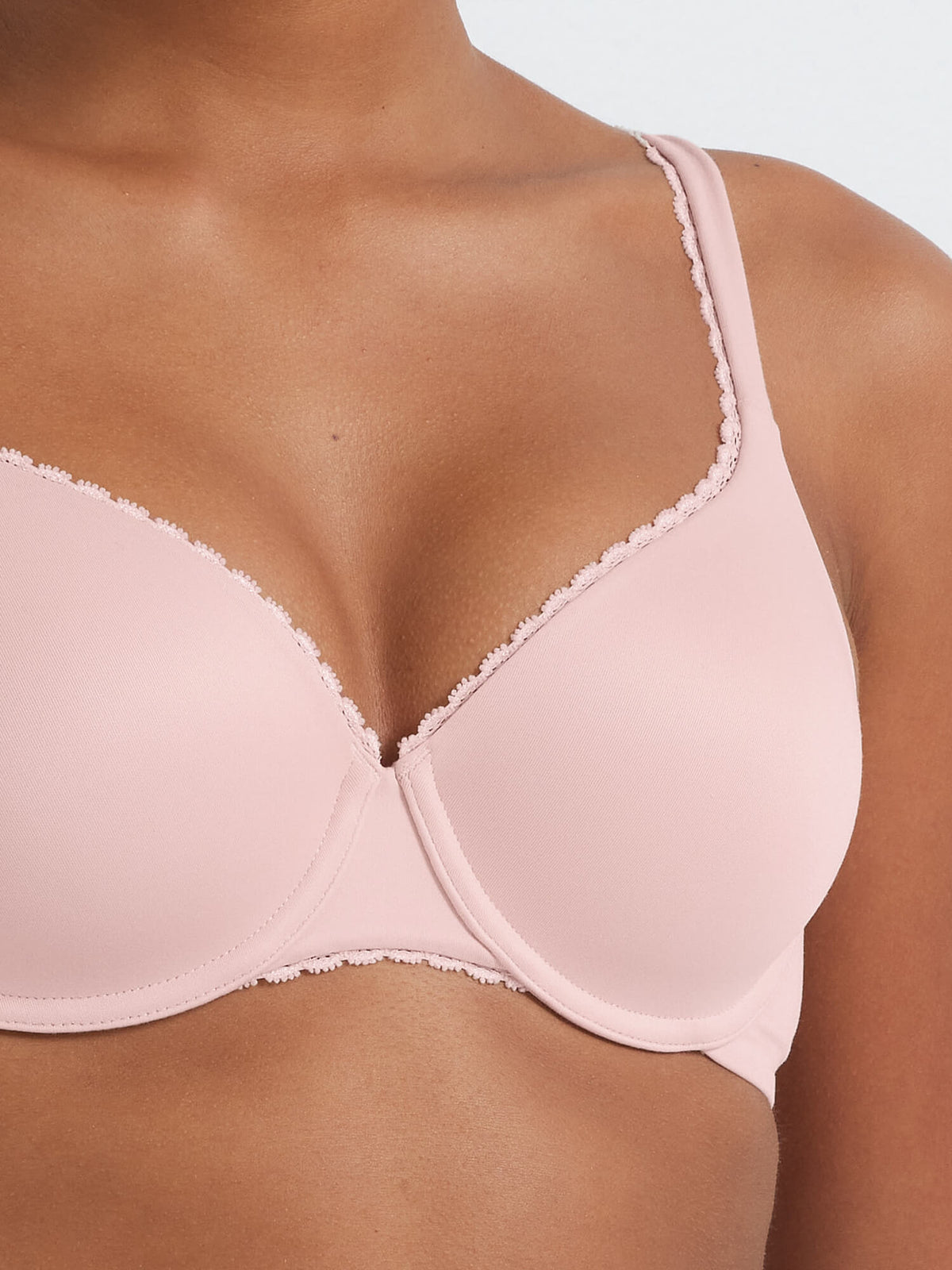 Total Comfort Luxe T-Shirt Bra in Peach by Kayser Lingerie