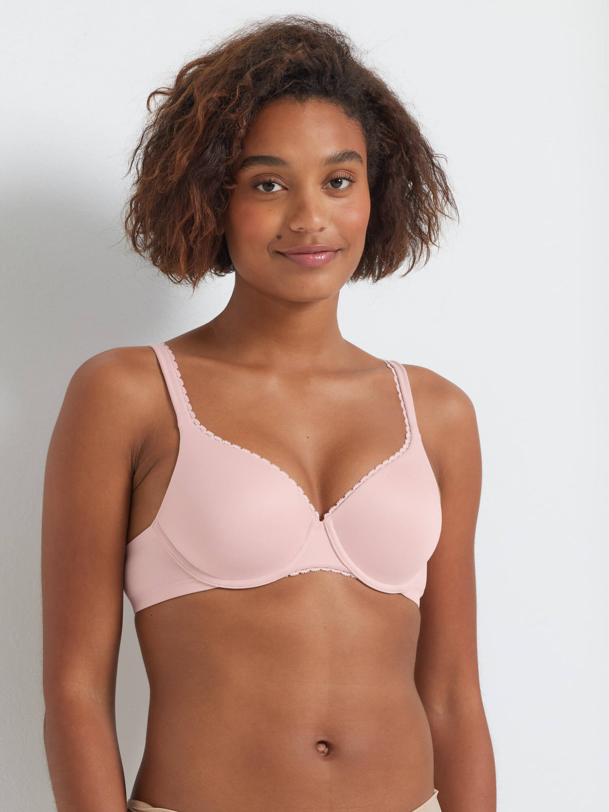 Total Comfort Luxe T-Shirt Bra in Peach by Kayser Lingerie