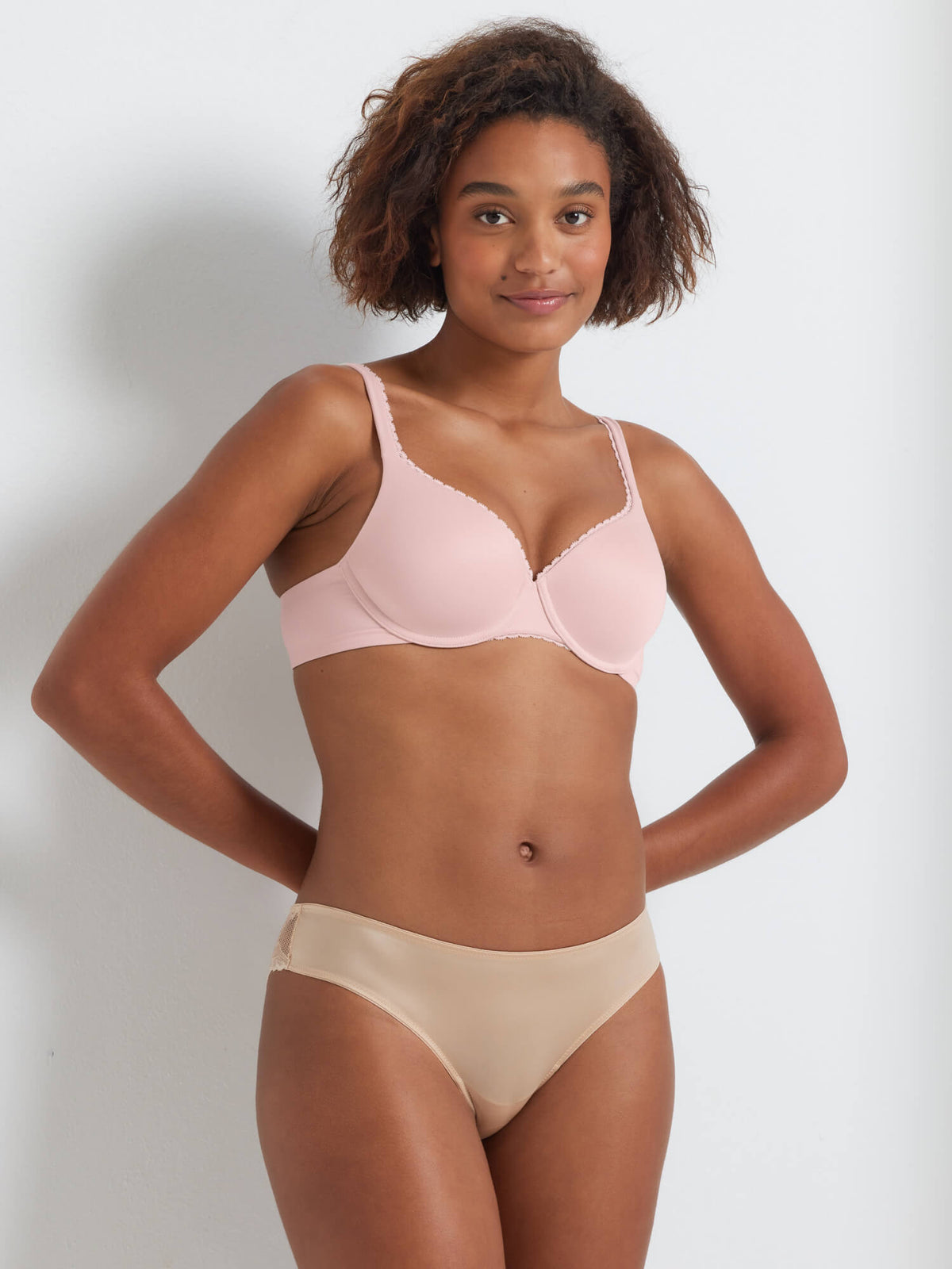 Total Comfort Luxe T-Shirt Bra in Peach by Kayser Lingerie